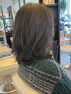 ディフィーノ 青山(DIFINO) 【DIFINO 青山】レイヤーボブ×くすみブラウン