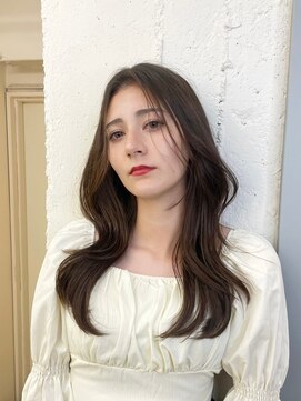 ノク 渋谷(nok) ナチュラルくびれレイヤー_レイヤーロングピンクベージュ