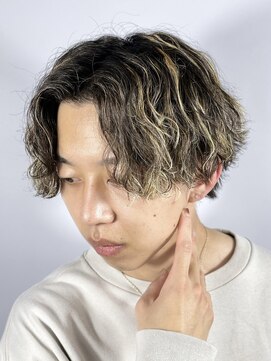 ヒロギンザ 大阪本店(HIRO GINZA) ツイストスパイラルパーマ×メッシュ