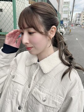 ハイバレーヘアーメゾン(HIGH VALLEY HAIRMAISON) 韓国レイヤースタイルフェイスレイヤー顔周りカット岡山南中央町