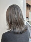 ブリーチなしWカラーくびれヘア髪質改善ストレート
