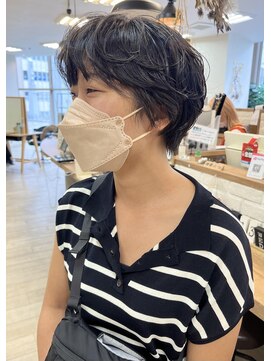 ソソ(soso) 【soso 伊勢田】マッシュショート×ゆるパーマ【横浜/ブリーチ】