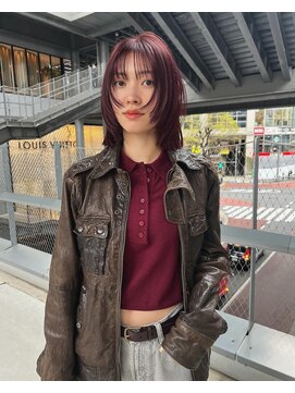 ジーナ 渋谷神南(Zina) wine red ×　layer