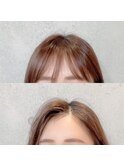 前髪エクステで髪質改善