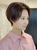 ショートヘア/ボブ/可愛い丸み/簡単スタイリング/20代30代