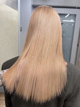 ジーナ(XENA) ケアブリーチ×ハイトーン×オレンジベージュ(渋谷)