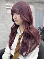 フォレスト 流山おおたかの森(Forest.)&nbsp;ブリーチを使わないダブルカラーでカシスカラー♪