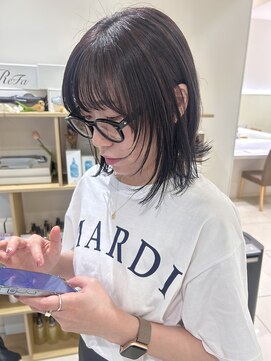 マージュ ギンザ(marju GINZA) お洒落 ボブ レイヤースタイル 秋髪 ボルドーカラー