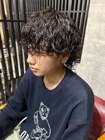 メンズ リコ(MEN'S RICO)&nbsp;波巻きスパイラル波巻きウルフウルフパーマスパイラル【大和】