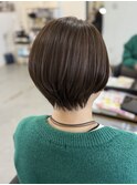 ハンサムショート　明るめアッシュ