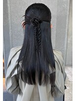 ロンド ボーイ 表参道(Lond BOY)&nbsp;イメチェン外ハネボブ美髪ワイドバングミディアムレイヤーカット