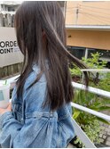 スモーキーなアッシュグレージュ！暗めでも透け感を！