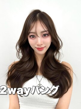 アマトウキョウ アユンチェ(AMA TOKYO×AYUNCHE) 前髪顔まわり韓国ヘアレイヤーカットサイドバンク2wayバンク韓国
