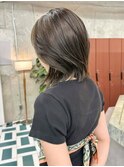 黒髪カタログ/クラゲヘアー/オリーブグレー/栄r2