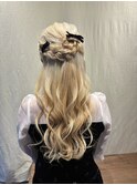 お呼ばれヘア/ハーフアップ/ヘアアレンジ