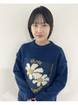 シュク 高円寺(SYUK) シースルー/ショートボブ/髪質改善/後れ毛【SYUK高円寺】kanna