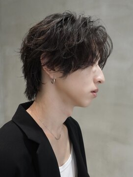 バイフィフス 原宿/表参道(by fifth) シャドウパーマスパイラルパーマセンターパート大人メンズヘア