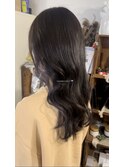 こころ限定イヤリングカラーラベンダグレージュ2ブリーチ~