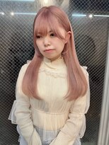 ムード(mood) ピンクミルクティー/髪質改善/ブリーチ/ピンクベージュ