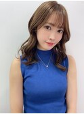 くびれレイヤー/シースルーバング/韓国ヘア