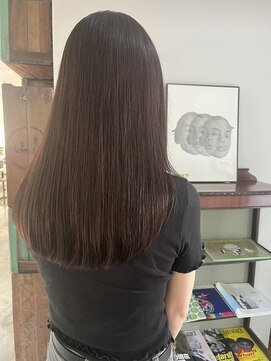 ヘアーアイストゥーレ(HAIR ICI TRE) ラベンダーベージュ ブラウンベージュ 艶 ロング 髪質改善