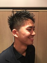 パティオンツー(PATIONN2)&nbsp;夏のメンズワイルドツーブロック立ち上げアップバングスタイル
