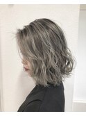 【GiseL】シルバーバレイヤージュ ダブルカラーブリーチカラー