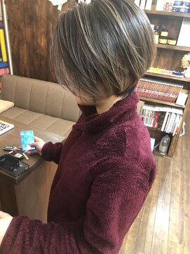 バンビ プライベート サロン(Bambi private salon) いつものショートにアクセントハイライト*