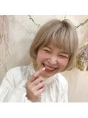 マッシュ☆ホワイトベージュカラー