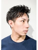 フジヤマ バーバー ショップ(FUJIYAMA BARBER SHOP)&nbsp;七三オールバックツイストパーマコンマヘア