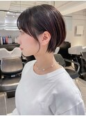 ダークブラウンショート_ホワイトグレージュネビージュ_ba378002
