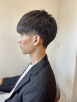 ソイクフ 高田馬場店(SOY-KUFU) MEN’S HAIR ツーブロックマッシュパーマ束感アッシュブラック