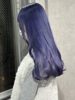 ロウル 渋谷(LOWRL)&nbsp;ブルーラベンダー/ケアブリーチ/ダブルカラー