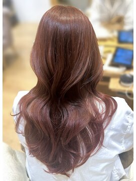 バイオレットジェム(Violet`jem) 10代20代30代40代韓国ヘアレイヤーロング/ブラットオレンジ