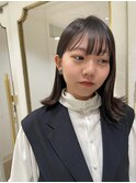 ”外ハネヘア×ヴァイオレットブラウン” なかもと はな