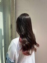 アジールヘア 北千住駅西口店(agir hair)&nbsp;インナーカラー　チェリーレッド