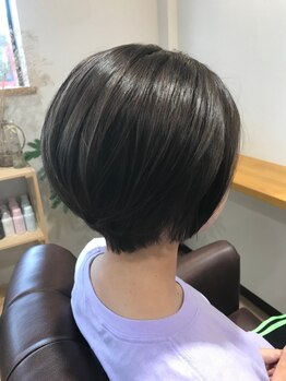 アンドエスヘアー(andS hair)の写真/【久留米国分】ベテランstylistによる再現性の高いショートカットが人気◎お家でのお手入れも楽に♪