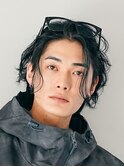 メンズボブウルフカットゆるめスパイラルパーマシャドウパーマ