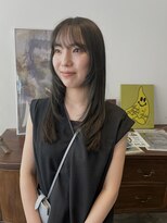 ヘアーアイストゥーレ(HAIR ICI TRE)&nbsp;ロング　オリーブベージュ　顔まわりレイヤー　担当阿知波