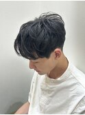 癖毛風パーマスタイル
