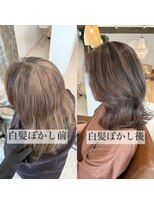 ラウレア(LAULEA)&nbsp;白髪ぼかしバレイヤージュカラー