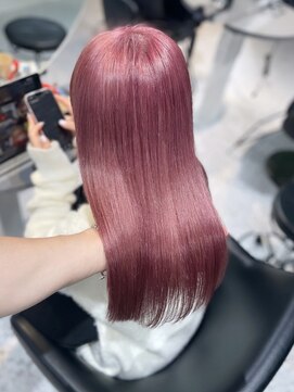 ルモ(Lumo) 【HIROMI指名】ルージュピンク/1ブリーチで作る春におすすめの色