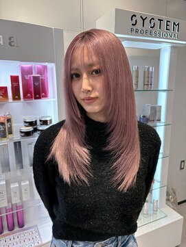 アルドーレフィエロ シンサイバシ(Ardore fiero shinsaibashi) ケアブリーチで出来るピンクベージュ♪10代20代30代