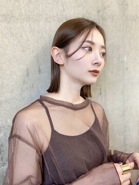 ガーデン 渋谷(GARDEN) イメチェン美髪小顔似合わせカットサイドバング外ハネボブカット