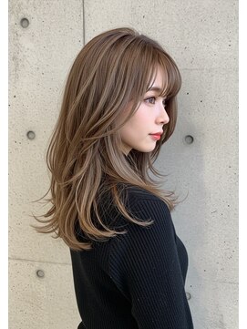 エル 新小岩(elu) 美髪/ワイドバング/レイヤーカット/くすみベージュ/新小岩駅