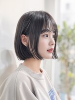 エフフォーユアヘアー 北方店(F for your hair) ミニボブ透明感カラーイメチェンワイドバング