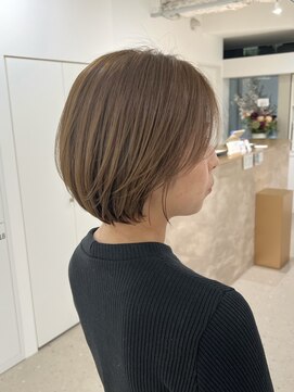 ノウハウ キョウト(KNOWHOW kyoto) ショートボブ/ショートカット/オリーブベージュ