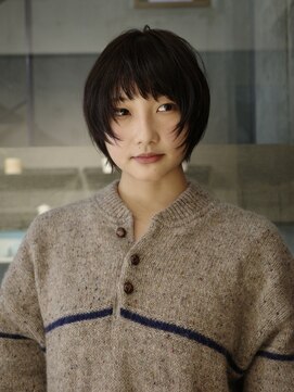 ネロ ヘアサロン 渋谷(NERO HAIR SALON) 前髪ありショートレイヤーボブフェイスレイヤー【眞下秋歩】