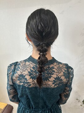 ゼスト 中野店(ZEST) 【ZEST中野/Hikaru】肩下ミディアム◎編みおろしアレンジ