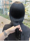 黒髪ストレート　艶髪　黒髪ロング　オージュア